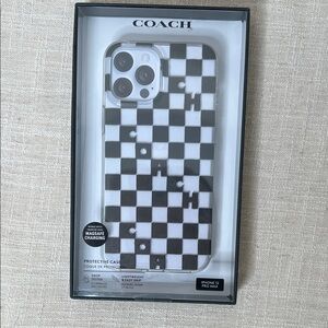 Coach Monochrome Checkered iPhone 12 Pro Max Case